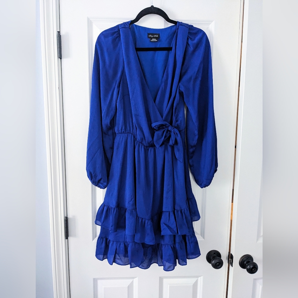 City Chic Faux Wrap Dress